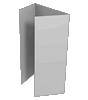 Speisekarte, gefalzt auf 17,0 cm x 24,0 cm, 6-seiter (2-bruch Fensterfalz)